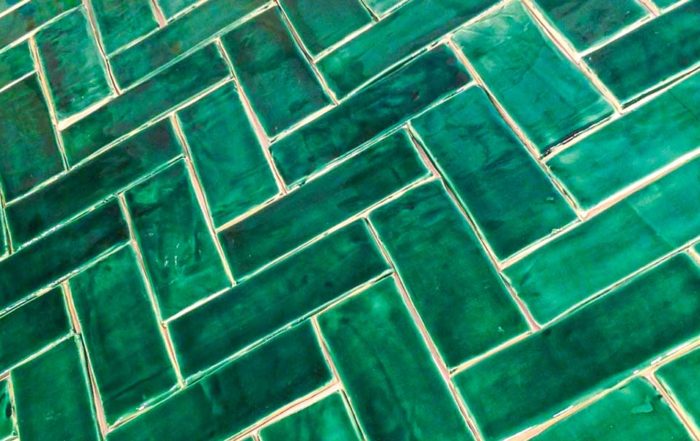 Ceramic Subway tile Emerald green