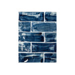 3” x 8” Subway Navy Blue Brushed Glaze