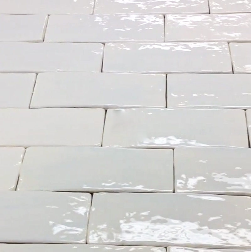 Snow White Subway Kitchen Tiles - Modern Kitchen Backsplash