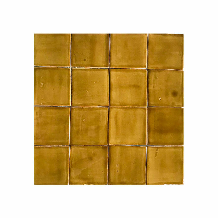 Field tile 4” x 4” Burnt Sugar Glazed
