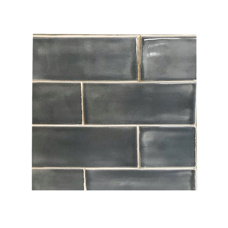 3 x 8 Subway Tile Blue Grey Glaze